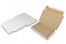 Scatole fustellate con lembo autoadesivo - 310 x 220 x 25 mm (A4), bianco | Paesedellebuste.it