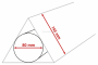 Scatole di cartone lunghe triangolari: 610 x ø 80 mm / 715 x ø 80 mm / 860 x ø 80 mm