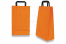 Sacchetti di carta con manici piatti - arancione | Paesedellebuste.it