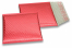 Buste imbottite metallizzate ECO - rosso 165 x 165 mm | Paesedellebuste.it