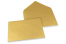 Buste colorate per biglietti d'auguri - oro metallizzato, 162 x 229 mm | Paesedellebuste.it