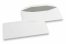 Buste di carta bianco, 110 x 220 mm (DL), 80 grammi, chiusura gommata, peso circa 4 g cad.  | Paesedellebuste.it