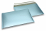 Buste imbottite metallizzate opache ECO - blu ghiaccio 235 x 325 mm | Paesedellebuste.it