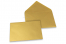 Buste colorate per biglietti d'auguri - oro metallizzato, 114 x 162 mm | Paesedellebuste.it