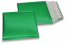 Buste imbottite metallizzate ECO - verde 165 x 165 mm | Paesedellebuste.it