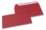 Buste di carta colorate - Rosso scuro, 110 x 220 mm  | Paesedellebuste.it