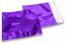 Buste metallizzate colorate viola - 165 x 165 mm | Paesedellebuste.it