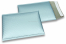 Buste imbottite metallizzate opache ECO - blu ghiaccio 180 x 250 mm | Paesedellebuste.it