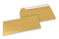 Buste di carta colorate - Oro metallizzato, 110 x 220 mm  | Paesedellebuste.it