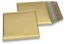 Buste imbottite metallizzate opache ECO - oro 165 x 165 mm | Paesedellebuste.it