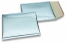 Buste imbottite metallizzate ECO - blu ghiaccio 180 x 250 mm | Paesedellebuste.it