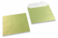 Buste colorate madreperla verde lime - 155 x 155 mm | Paesedellebuste.it