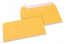 Buste di carta colorate - Giallo oro, 110 x 220 mm | Paesedellebuste.it