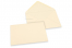 Buste colorate per biglietti d'auguri - bianco avorio, 125 x 175 mm | Paesedellebuste.it