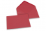 Buste colorate per biglietti d'auguri - rosso, 125 x 175 mm | Paesedellebuste.it