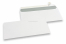 Buste di carta bianco, 114 x 229 mm (C5/6), 90 grammi, chiusura a striscia | Paesedellebuste.it