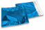 Buste metallizzate colorate blu - 220 x 220 mm | Paesedellebuste.it