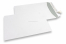 Buste di carta bianco, 220 x 312 mm (EA4), 120 grammi, chiusura gommata | Paesedellebuste.it