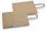 Sacchetti di carta con manici intrecciati - marrone rigata, 180 x 80 x 220 mm, 90 grammi | Paesedellebuste.it