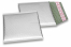 Buste imbottite metallizzate opache ECO - argento 165 x 165 mm | Paesedellebuste.it