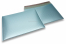 Buste imbottite metallizzate opache ECO - blu ghiaccio 320 x 425 mm | Paesedellebuste.it