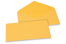 Buste colorate per biglietti d'auguri - giallo oro, 110 x 220 mm | Paesedellebuste.it