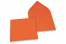 Buste colorate per biglietti d'auguri - arancione, 155 x 155 mm | Paesedellebuste.it