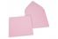 Buste colorate per biglietti d'auguri - rosa chiaro, 155 x 155 mm | Paesedellebuste.it