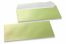 Buste colorate madreperla verde lime - 110 x 220 mm | Paesedellebuste.it