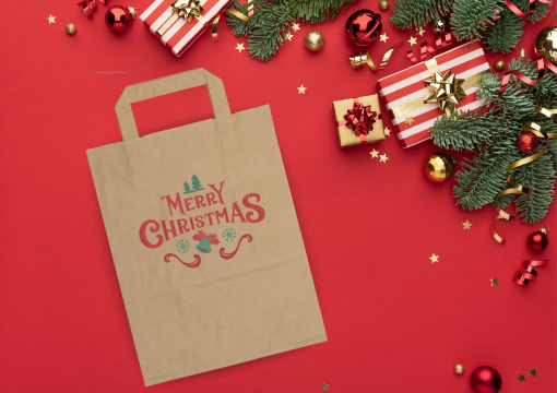 Sacchetti di carta con manici piatti | Paesedellebuste.it