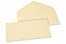 Buste colorate per biglietti d'auguri - bianco avorio, 110 x 220 mm | Paesedellebuste.it