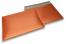 Buste imbottite metallizzate opache ECO - arancione 320 x 425 mm | Paesedellebuste.it