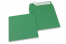 Buste di carta colorate - Verde scuro, 160 x 160 mm | Paesedellebuste.it