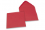 Buste colorate per biglietti d'auguri - rosso, 155 x 155 mm | Paesedellebuste.it