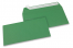 Buste di carta colorate - Verde scuro, 110 x 220 mm | Paesedellebuste.it