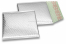 Buste imbottite metallizzate ECO - argento 165 x 165 mm | Paesedellebuste.it