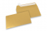 Buste di carta colorate - Oro metallizzato, 114 x 162 mm | Paesedellebuste.it