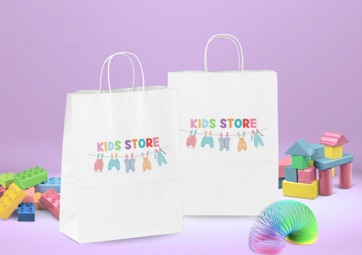 Sacchetti di carta con manici intrecciati | Paesedellebuste.it