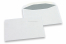 Buste di carta bianco, 114 x 162 mm (C6), 80 grammi, chiusura gommata, peso circa 3 g cad.  | Paesedellebuste.it