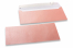 Buste colorate madreperla rosa confetto - 110 x 220 mm | Paesedellebuste.it