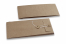 Buste con corda e rondella - 110 x 220 x 25 mm, kraft marrone | Paesedellebuste.it