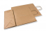 Sacchetti di carta con manici intrecciati - marrone, 320 x 140 x 420 mm, 100 grammi | Paesedellebuste.it
