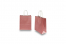 Sacchetti di carta con manici intrecciati - rosa metallizzato, 180 x 80 x 220 mm, 90 grammi | Paesedellebuste.it