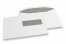 Buste con finestra, bianco, 162 x 229 mm (C5), finestra a destra 40 x 110 mm, posizione della finestra 15 mm dal destra e 72 mm dal fondo,  90 grammi, chiusura gommata, peso circa 7 g cad. | Paesedellebuste.it