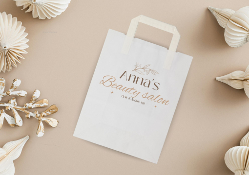 Sacchetti di carta con manici piatti | Paesedellebuste.it