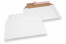 Buste di cartone ondulato bianco - 190 x 275 mm | Paesedellebuste.it