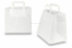 Sacchetti di carta con manici piatti - bianco 260 x 175 x 245 mm | Paesedellebuste.it