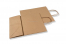 Sacchetti di carta con manici intrecciati - marrone, 240 x 110 x 310 mm, 100 grammi | Paesedellebuste.it
