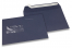 Buste colorate con finestra - Blu scuro, 162 x 229 mm (A5), Finestra a sinistra, formato finestra 45 x 90 mm, posizione finestra 20 mm da sinistra / 60 mm da sotto, lembo autoadesivo, carta da 120 grammi. | Paesedellebuste.it