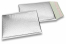 Buste imbottite metallizzate ECO - argento 180 x 250 mm | Paesedellebuste.it